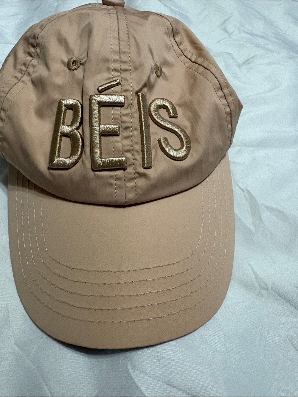 BEIS Tan Baseball Cap with Gold Embroidery - Picture 3 of 9